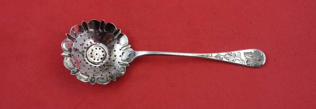 Tiffany & Co King William Engraved Sterling Silver Sugar Sifter 5 3/4 inch (1 of 2)