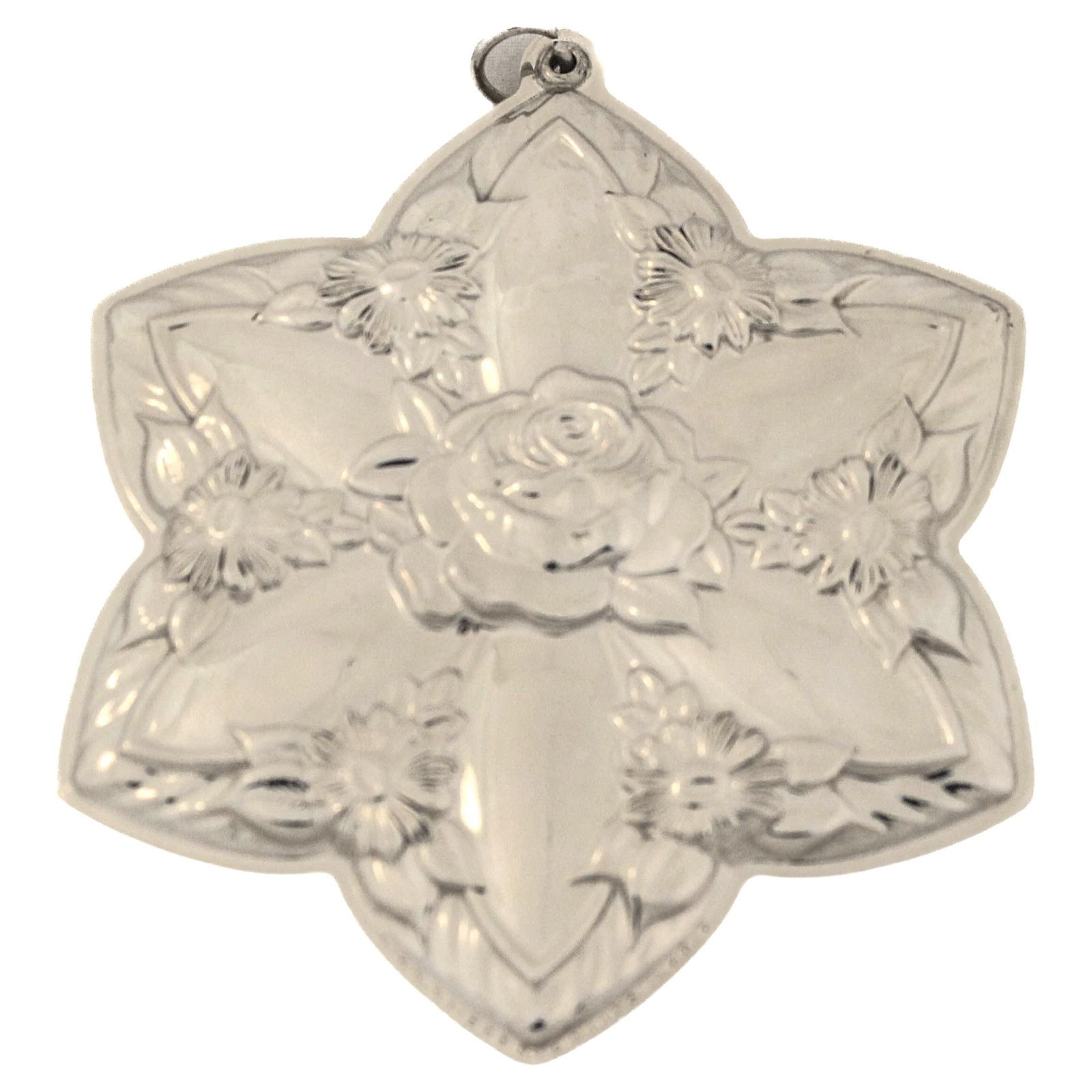 Kirk Stieff Sterling Silver Christmas Ornament 2010 Flower Design (1 of 4)