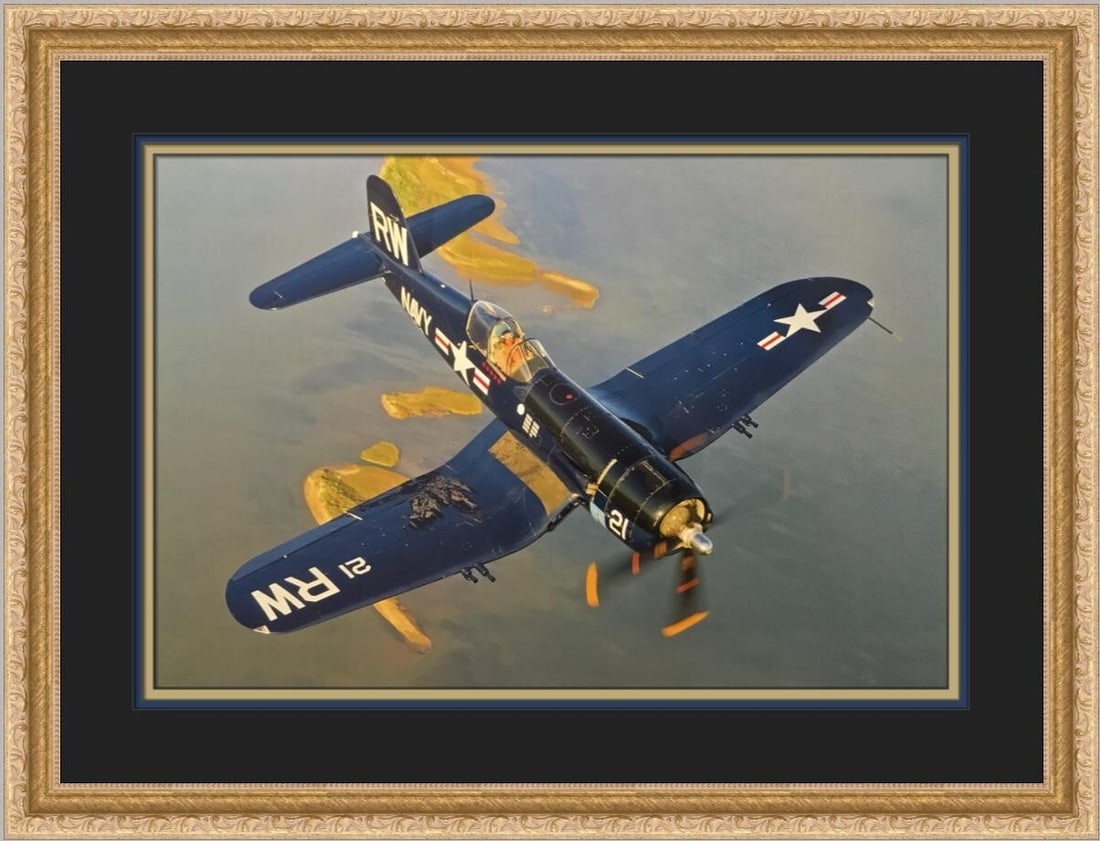 Vought F4U-5n Corsair Custom Framed Print by Philip Makanna (1 of 2)