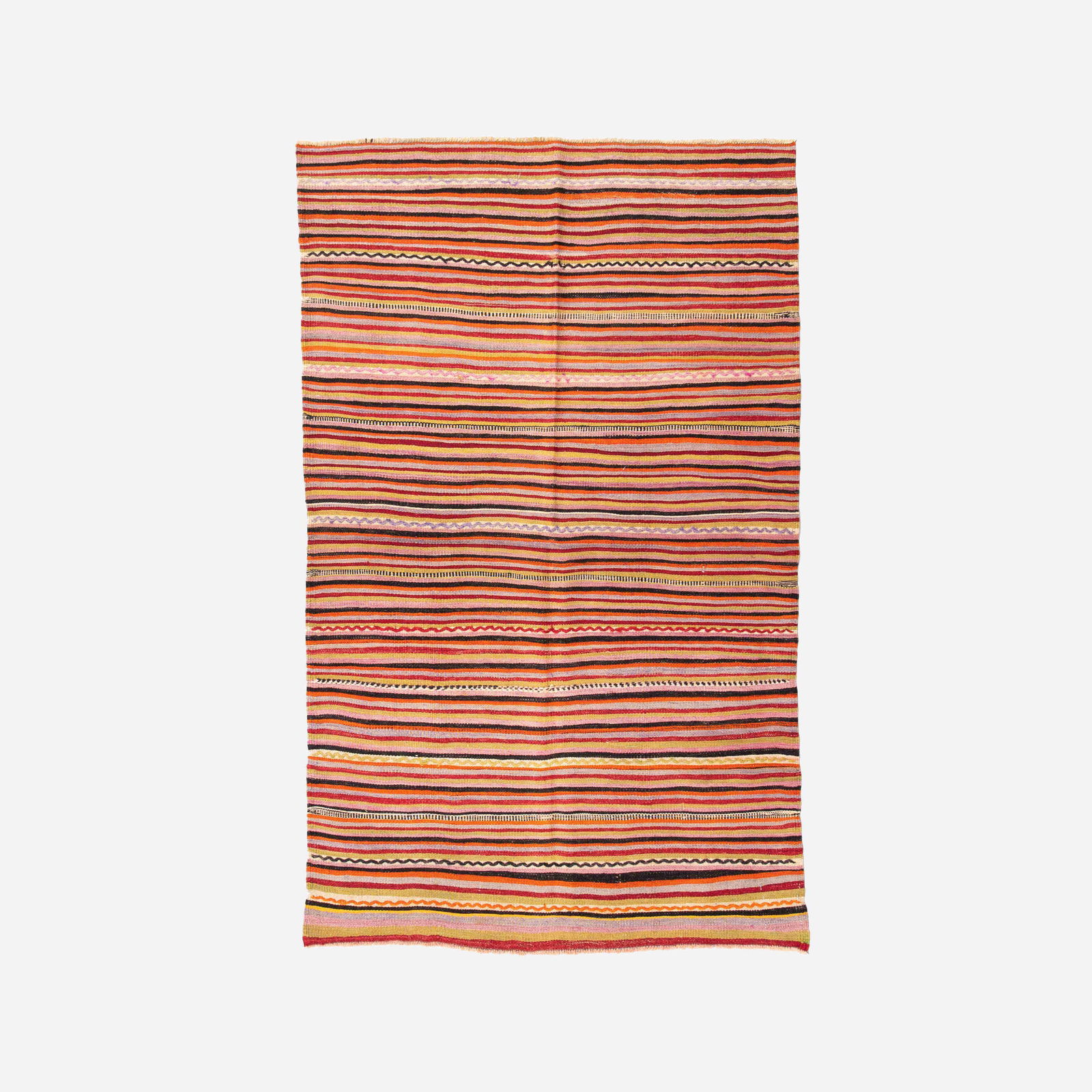 Authentic Handmade Anadol Wool Kilim 44.1 x 73.2 Inches: Authentic Handmade Anadol Wool Kilim 44.1 x 73.2 Inches This authentic handmade Anadol kilim is crafted from high-quality wool on wool, showcasing traditional weaving techniques. Originating from Anad