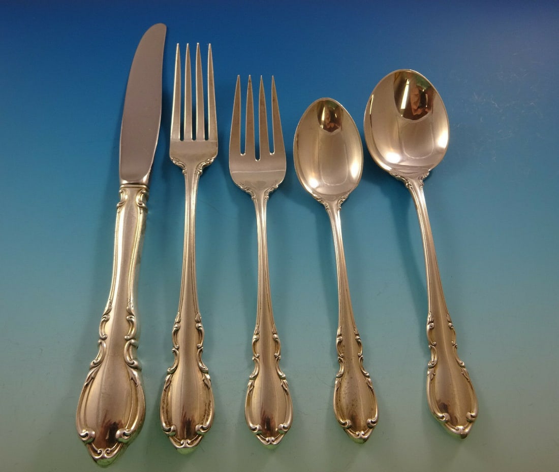 Towle Legato Sterling Silver Flatware Set for 8 - 40 Pieces with Storage Chest (1 of 6)