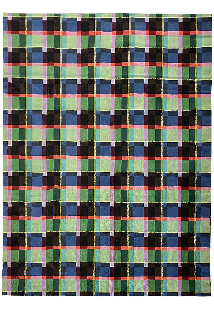 6.3 x 8.8 Modern Handmade Kilim Rug in Premium Wool (1 of 11)