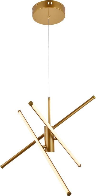 Elegant Sonya Gold Pendant Light 3 Bulbs UL-Listed Aluminum (1 of 1)