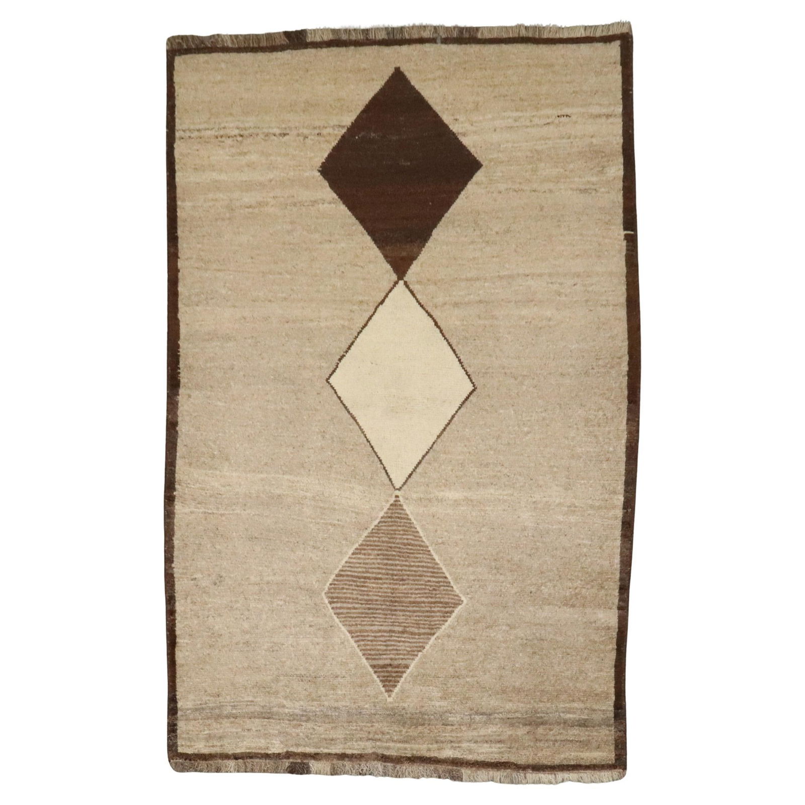 Zabihi Collection Hand-Knotted Geometric Wool Gabbeh Rug (1 of 9)