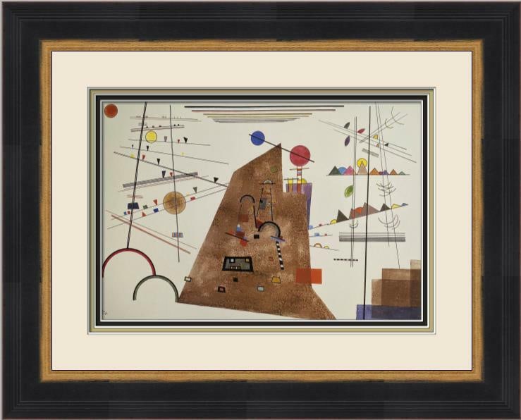 Wassily Kandinsky Heavy Between Light Custom Framed Print 1992 Abstract Art (1 of 2)