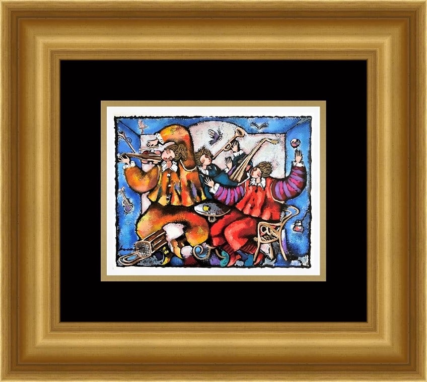 Michael Kachan Signed Limited Edition Serigraph 'Peaceful' Custom Framed Art (1 of 3)