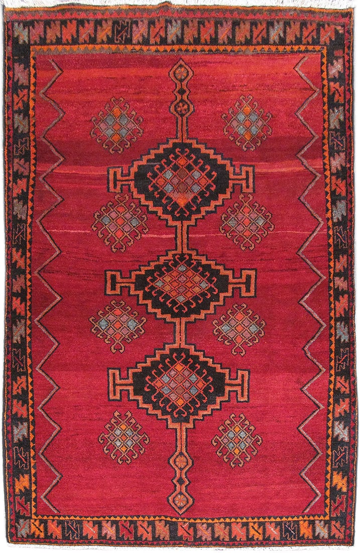 Handcrafted 5.3 x 8 Persian Zanjan Area Rug from Iran (1 of 6)