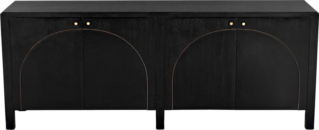 Weston Collection French Mahogany Sideboard Hand-Rubbed Black Finish (1 of 11)
