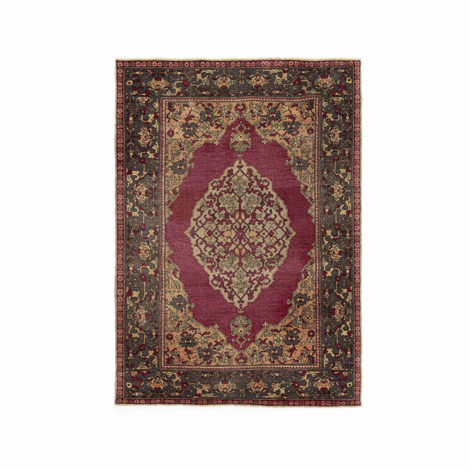 Authentic Anadol Handmade Wool on Cotton Carpet 52 x 72.8 (1 of 8)