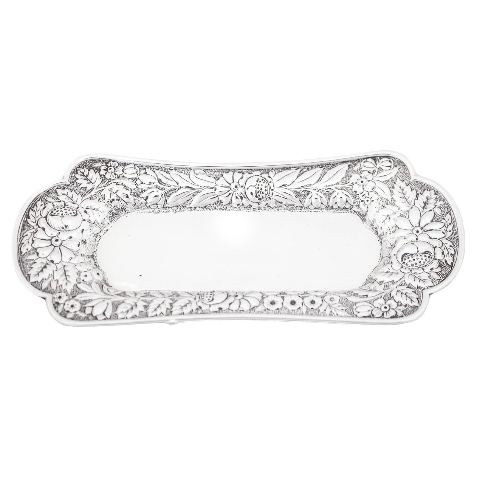 Gorham 1886 Sterling Silver Ring Tray with Floral Design (1 of 6)