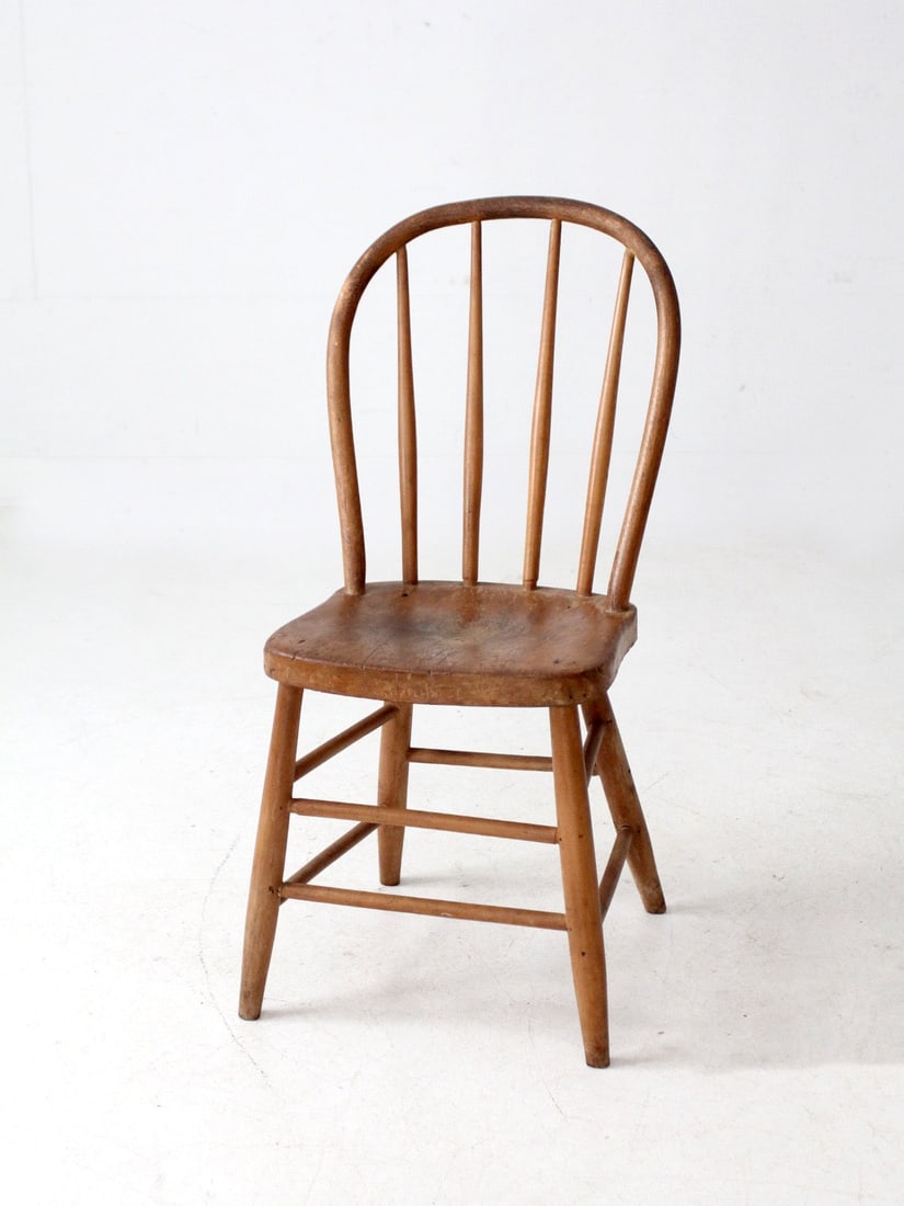 Antique Windsor Spindle Back Dining Chair with Patina (1 of 12)