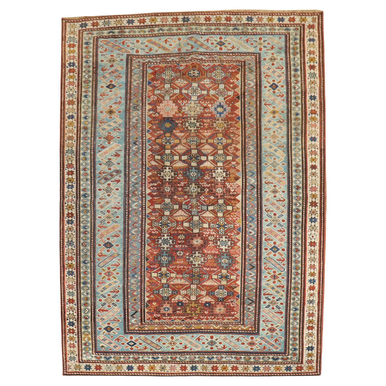 19th Century Antique Caucasian Chi Chi Kuba Kazak Rug (1 of 9)
