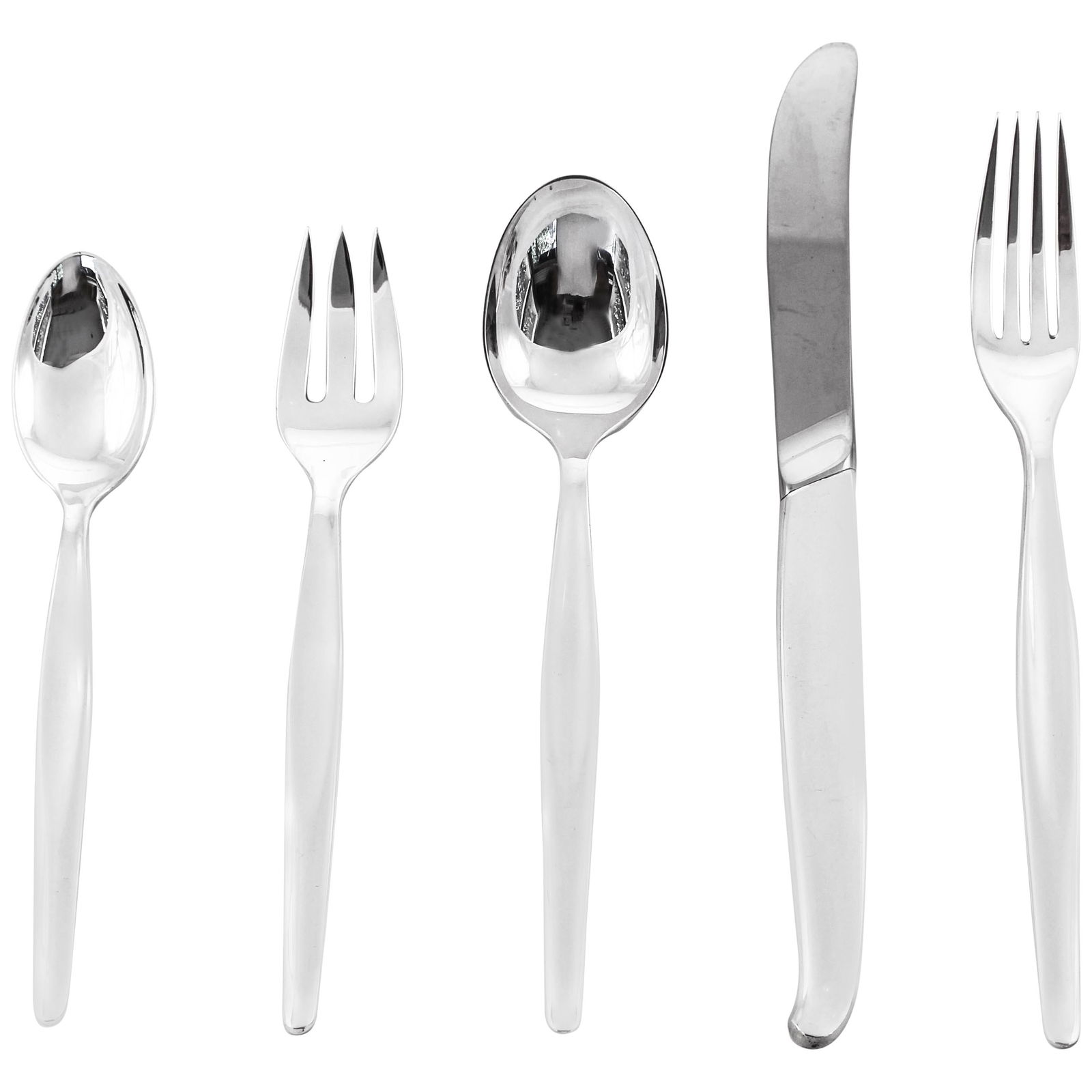 Towle Silversmiths Sterling Silver Midcentury Flatware Set Service for 24, 120 Pieces (1 of 8)