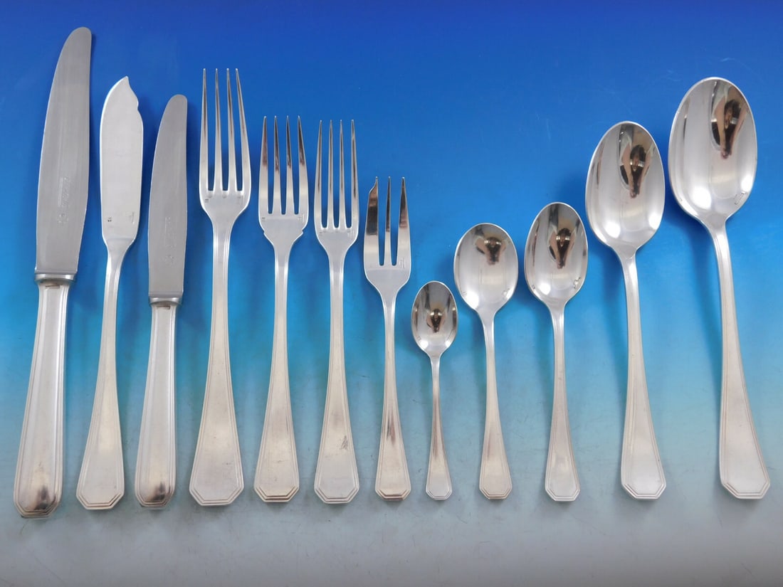 Christofle America Silverplate Flatware Set 154 pcs Estate Dinner Service (1 of 12)