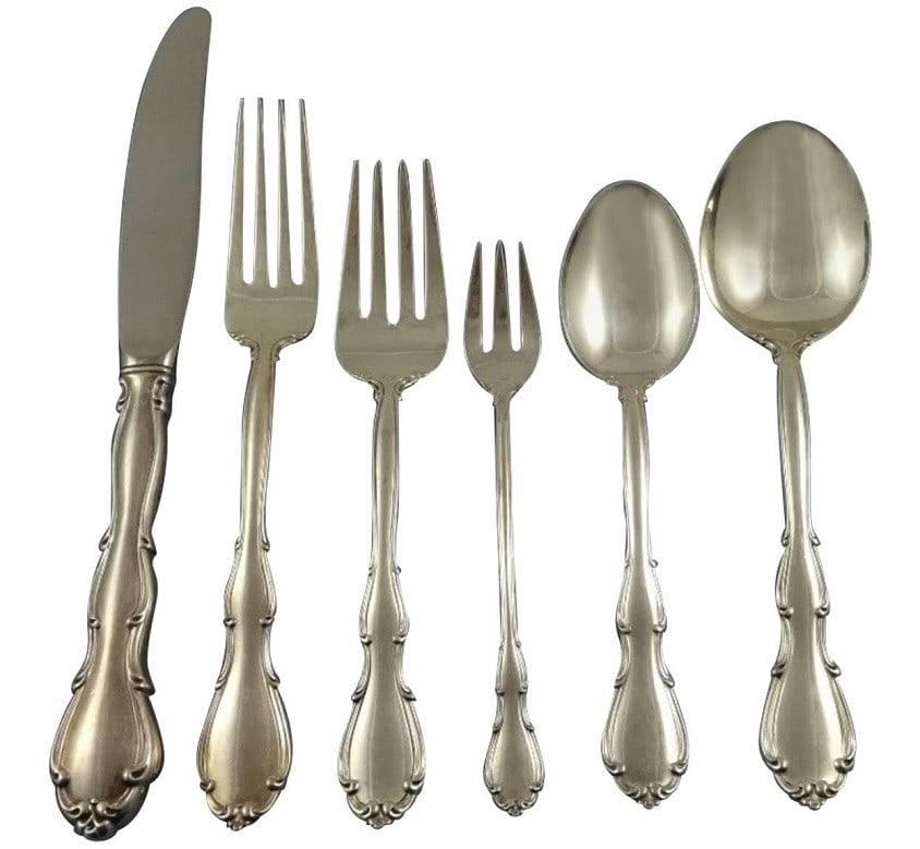 Towle Fontana Sterling Silver Flatware Set for 12, 77 Pieces (1 of 10)
