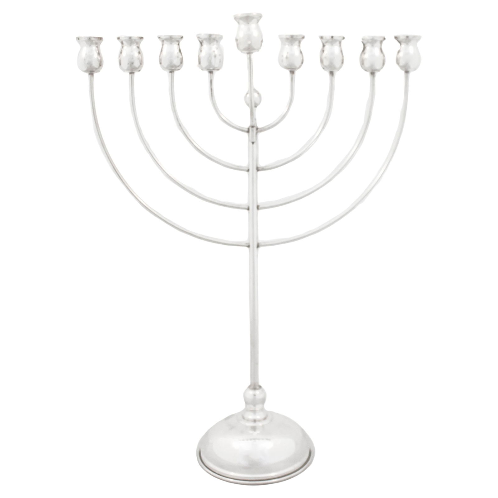 Modern Sterling Silver Menorah 19 in Made in Italy 2023 (1 of 6)