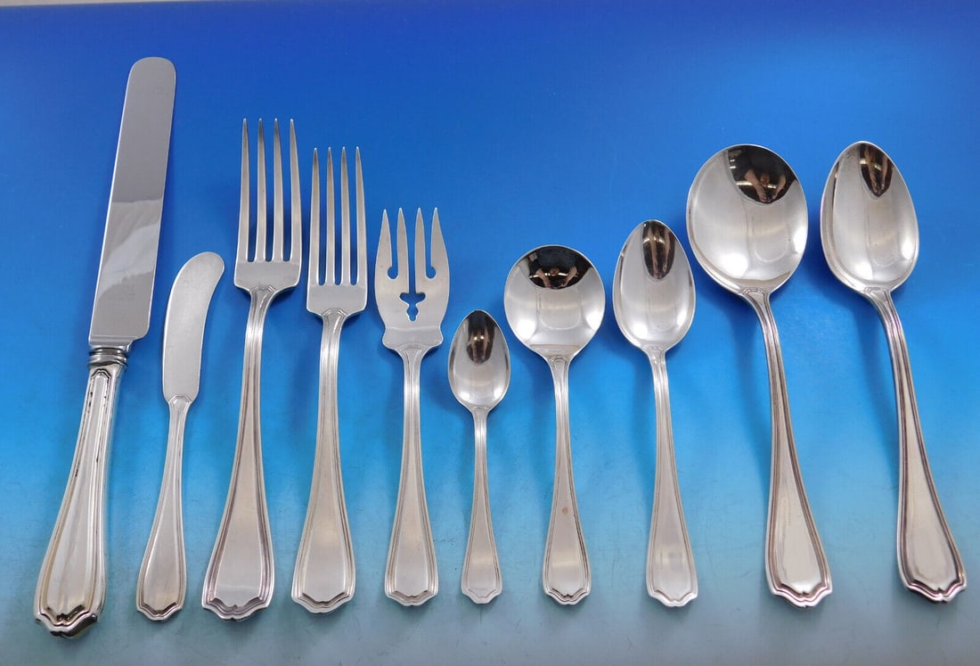 Reed & Barton Hepplewhite Sterling Silver Flatware Set 169 Pieces for 12 (1 of 6)