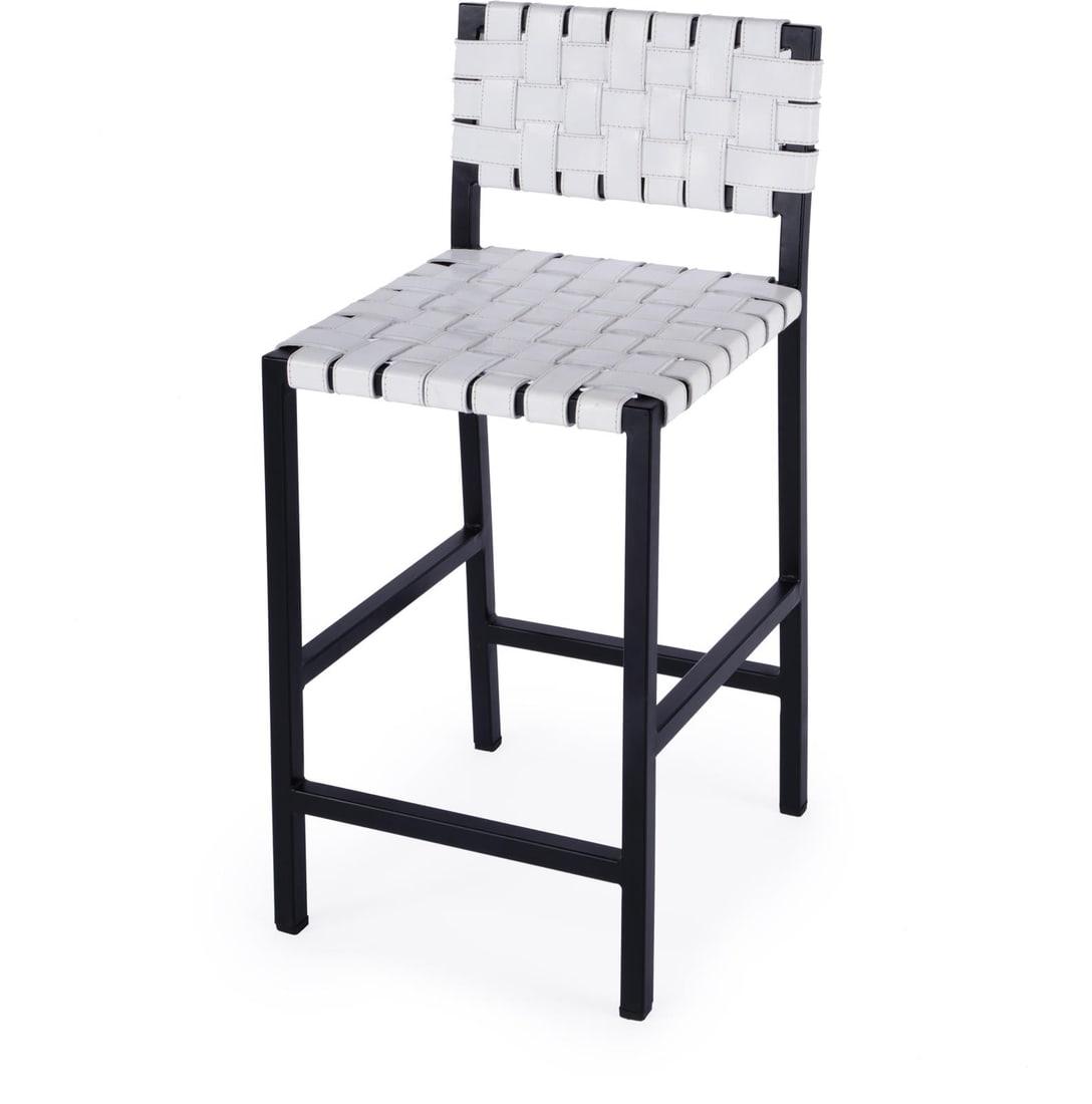 Butler Bromley Industrial Counter Stool 35.5H 16W 18D (1 of 8)