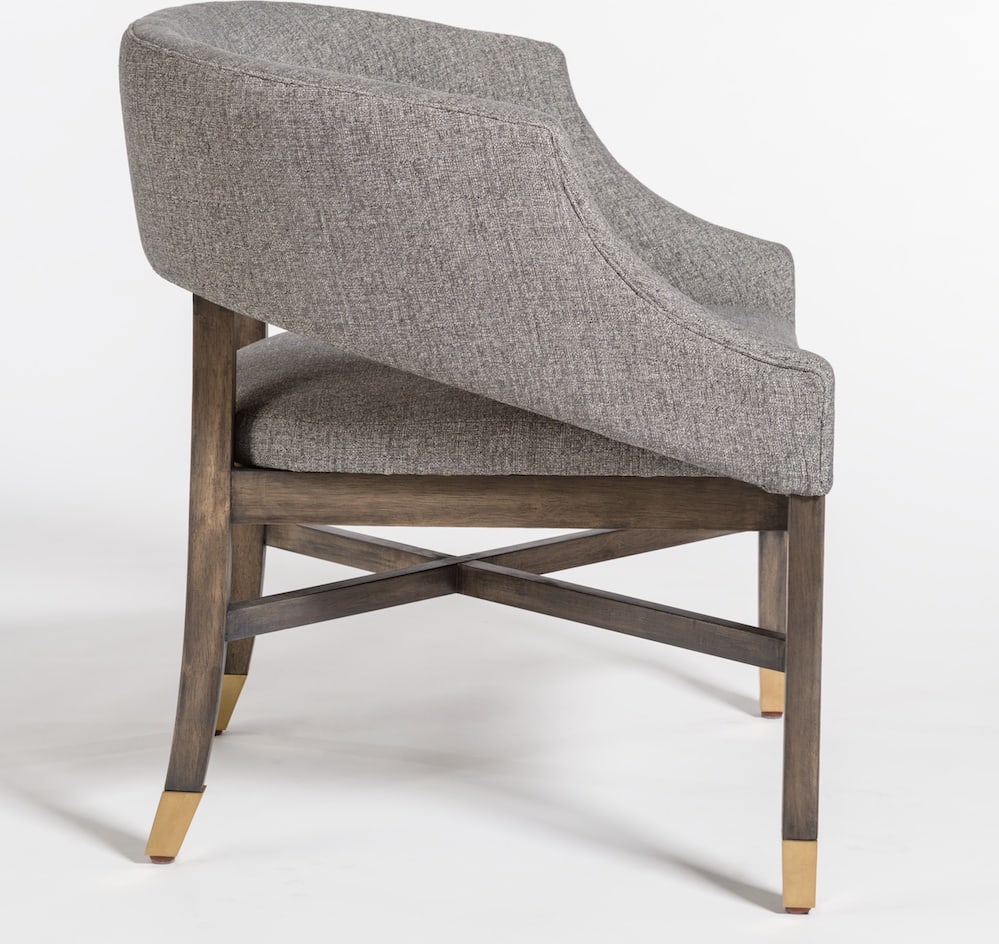 Alder Tweed Distressed Beechwood Dining Chair Stylish Design (1 of 5)