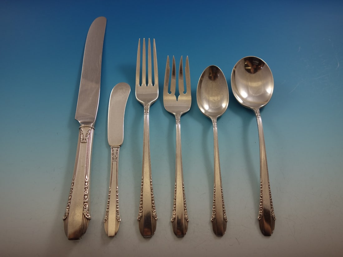International Sterling Silver Enchantress Flatware Set for 8 50 Pieces (1 of 7)