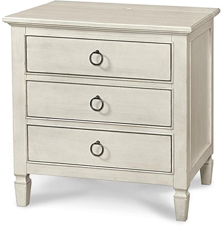 Universal Summer Hill Maple Veneer Nightstand Federal Style Cotton Finish (1 of 3)