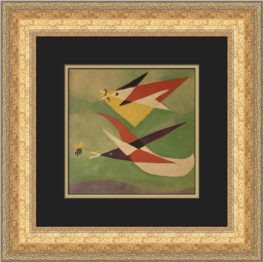 Pablo Picasso The Swallows Custom Framed Art Print 17x17 (1 of 2)