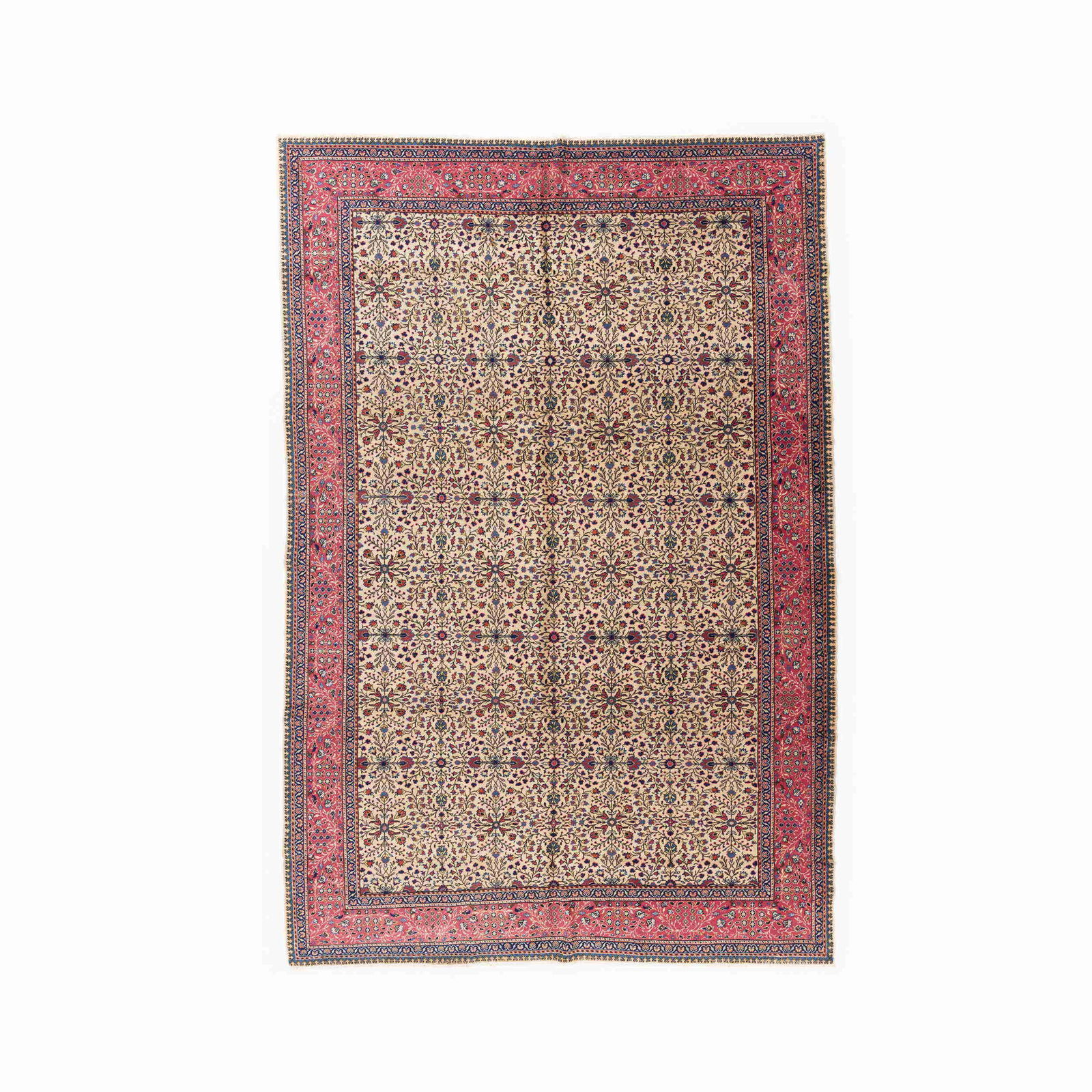 Handmade Kayseri Wool on Cotton Carpet 88.6 x 133.9 Inches (1 of 8)