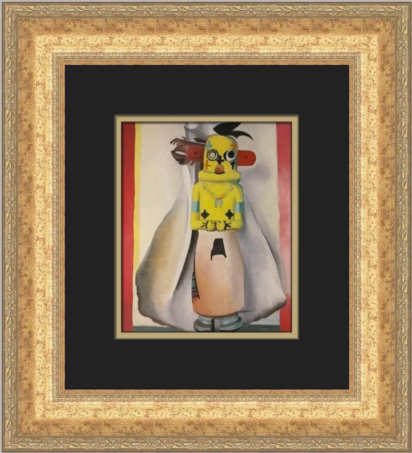 Georgia O'Keeffe Kachina Custom Framed Print 1988 Modern Art (1 of 2)
