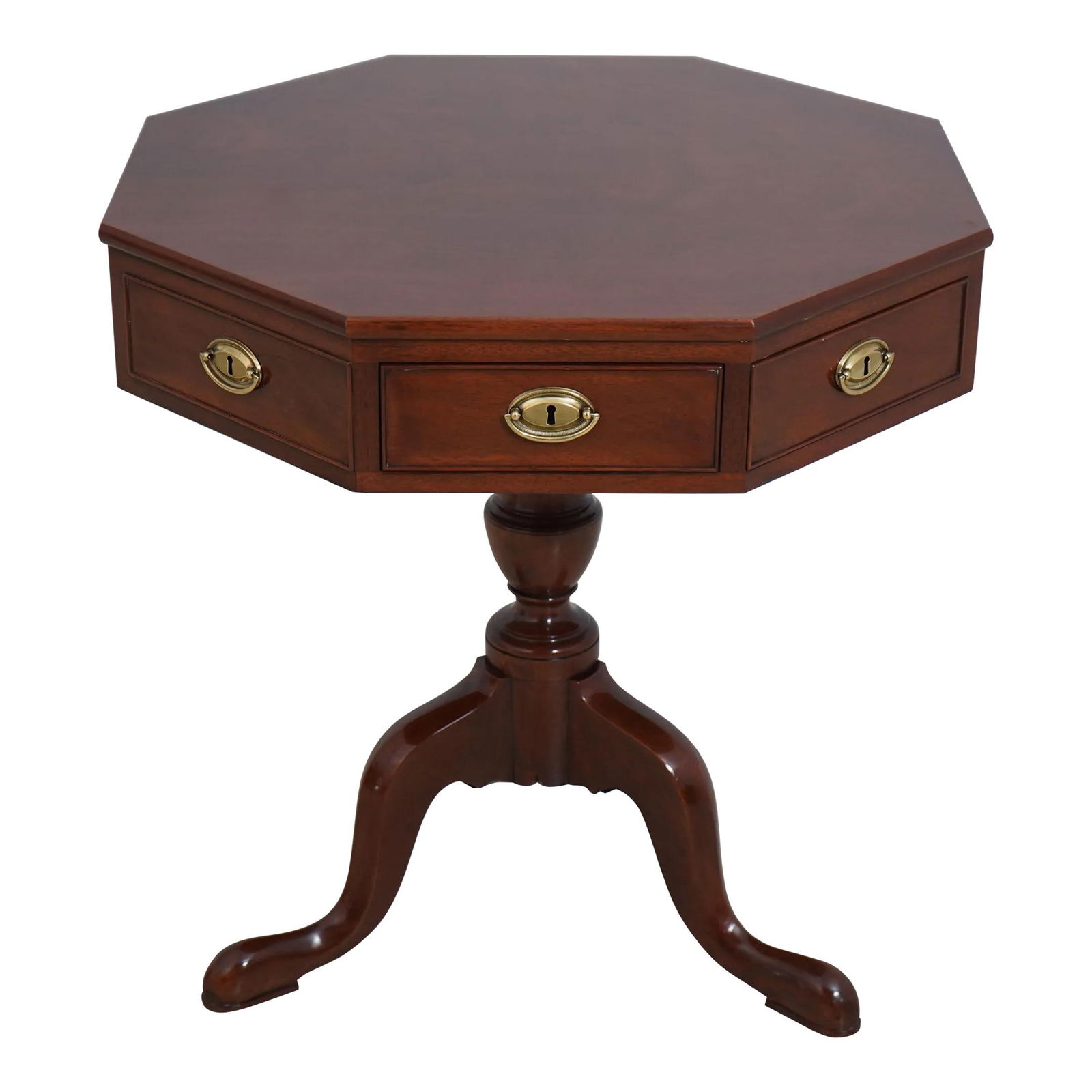 Kindel Winterthur Mahogany Revolving Drum Table with Dovetailed Drawers (1 of 10)