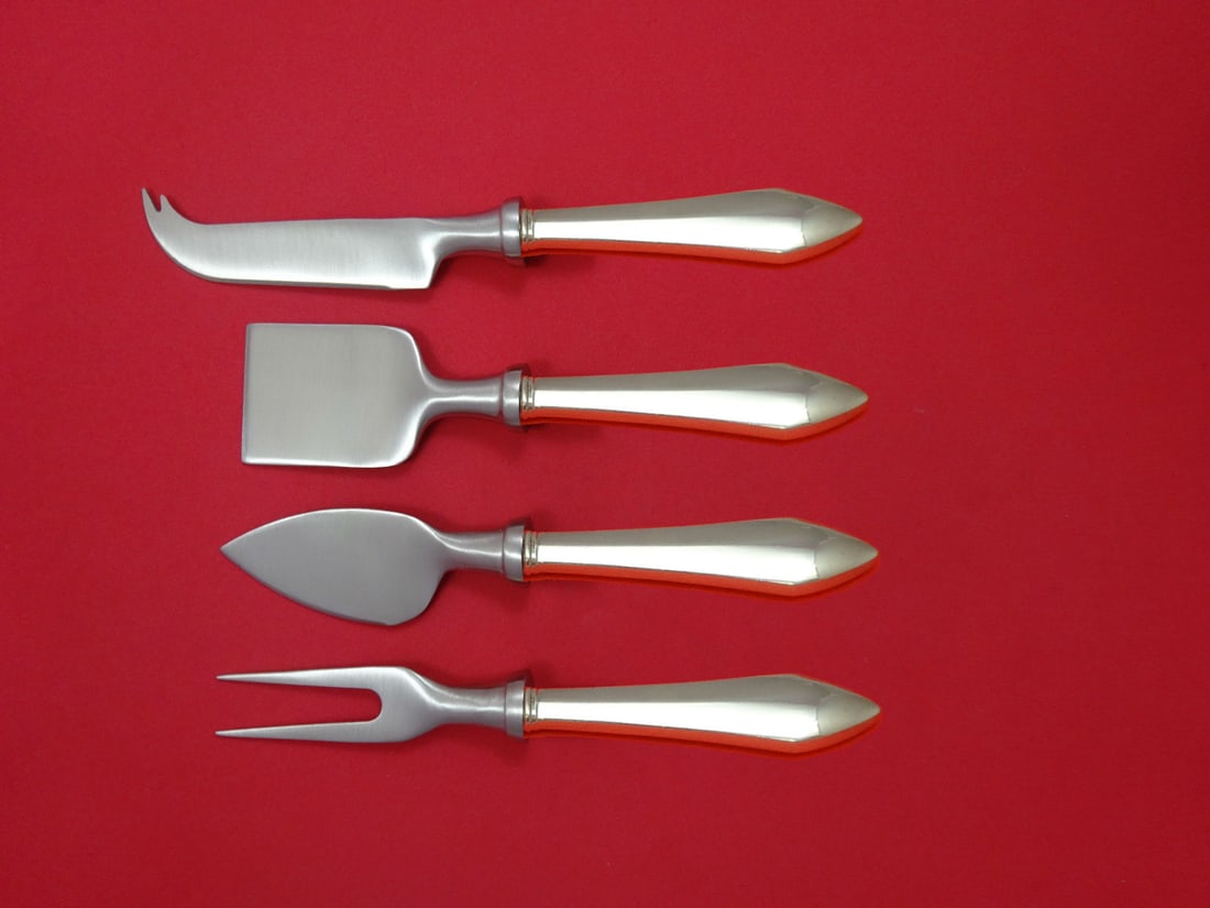 Durgin Chatham Sterling Silver 4-Piece Cheese Serving Set (1 of 1)