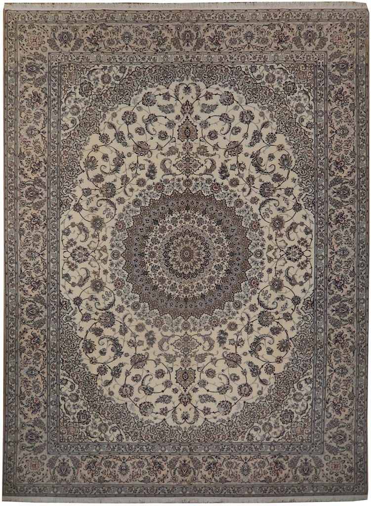 Authentic 10 x 13 Signed Habibian Persian La Nain Rug Wool Silk 500 KPSI (1 of 6)