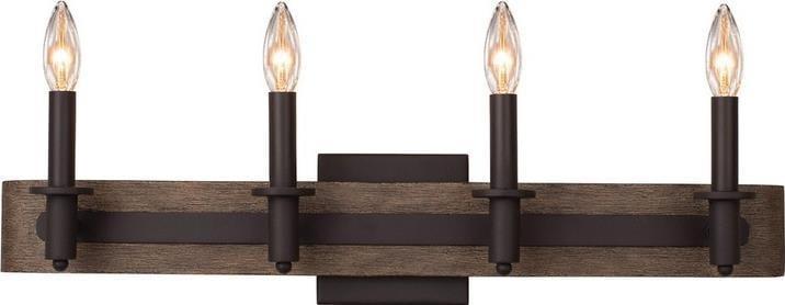 Kalco Farmhouse Chic Duluth 4-Light Satin Bronze Wall Sconce (1 of 1)
