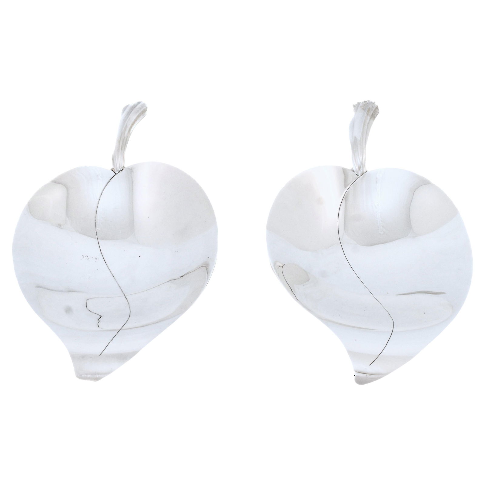 Tiffany & Co Mid-Century Sterling Silver Leaf Dishes Set of 2 (1 of 6)