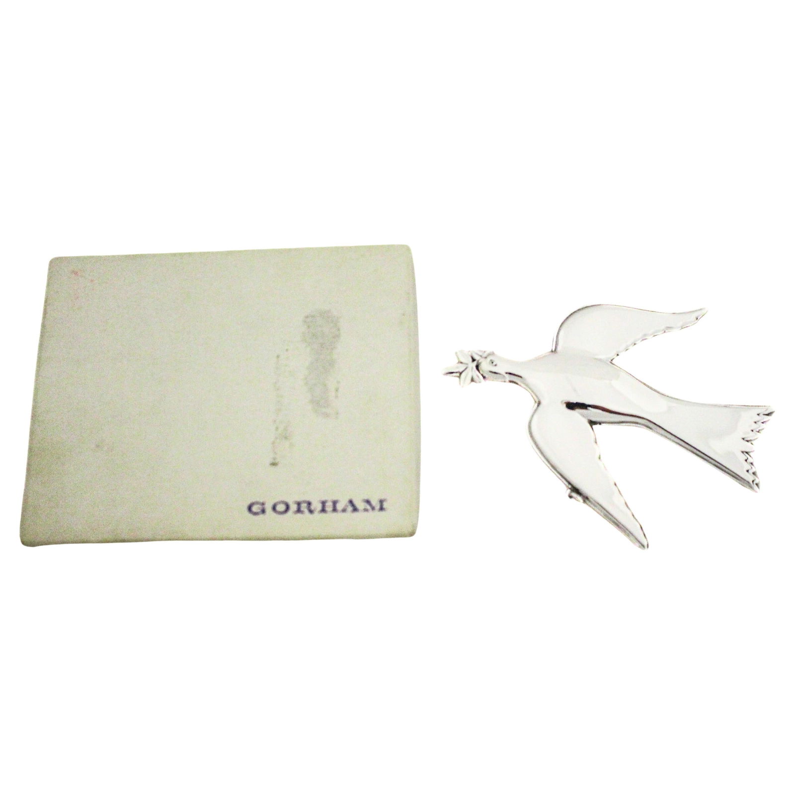 Gorham Mount Vernon Dove Sterling Silver Ornament 1972 American Heritage Society (1 of 4)