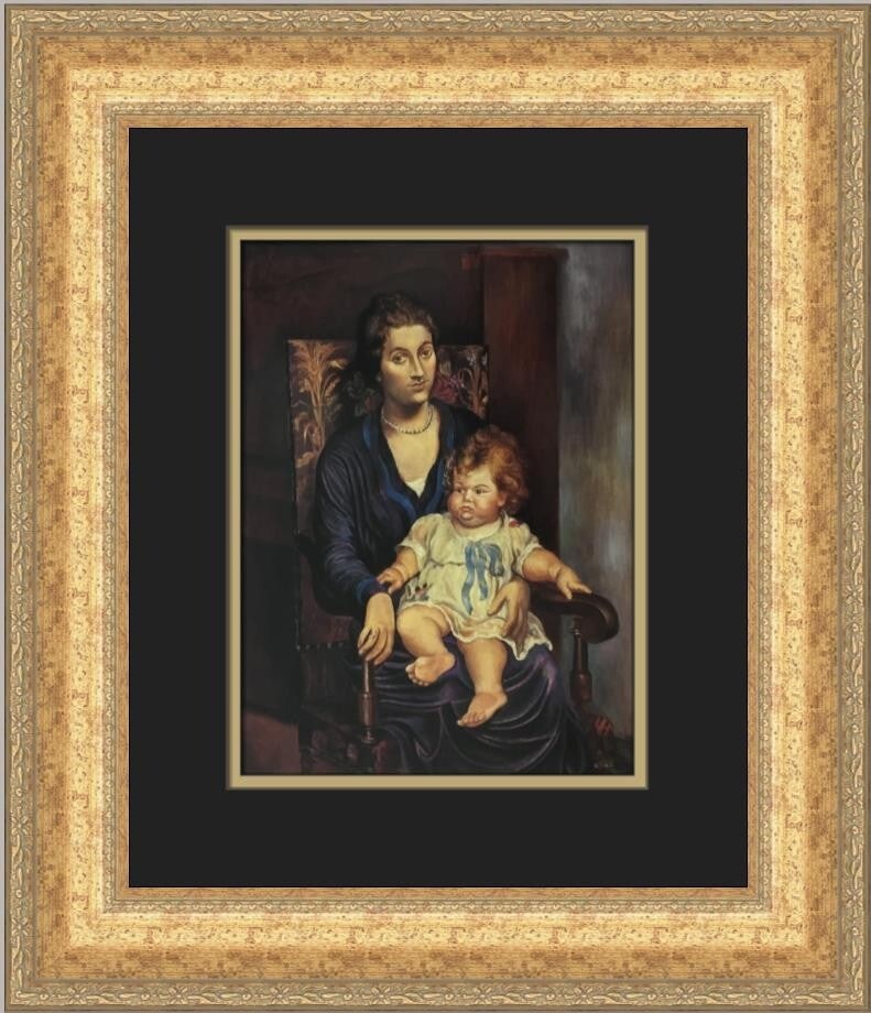 Pablo Picasso Madame Portrait Custom Framed Print 18x16 Open Edition (1 of 2)