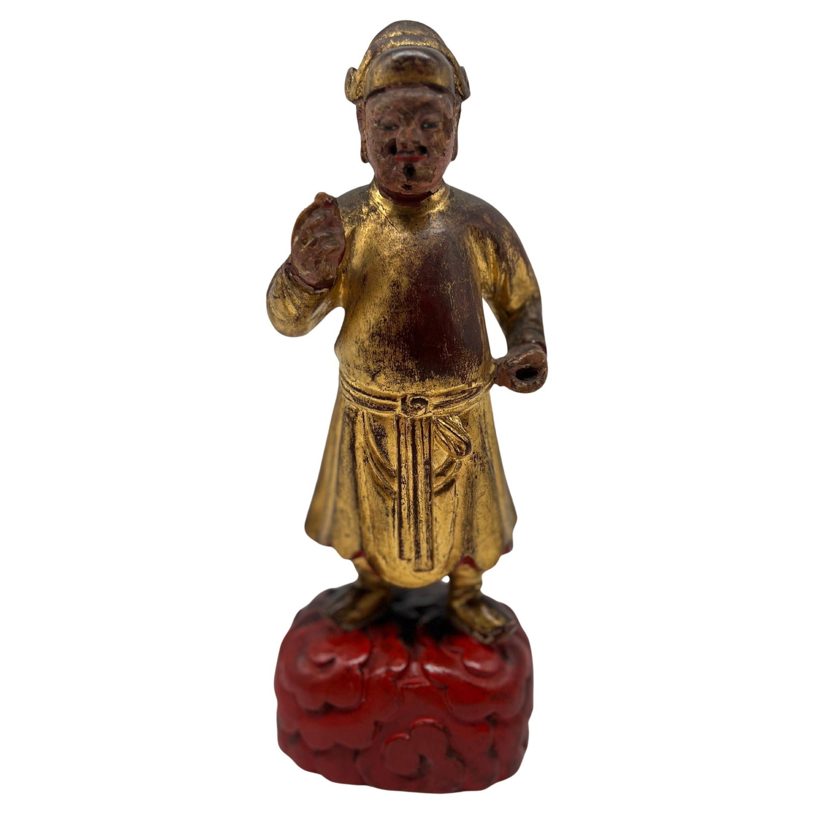19th Century Chinese Giltwood Figure Polychrome Decoration (1 of 9)
