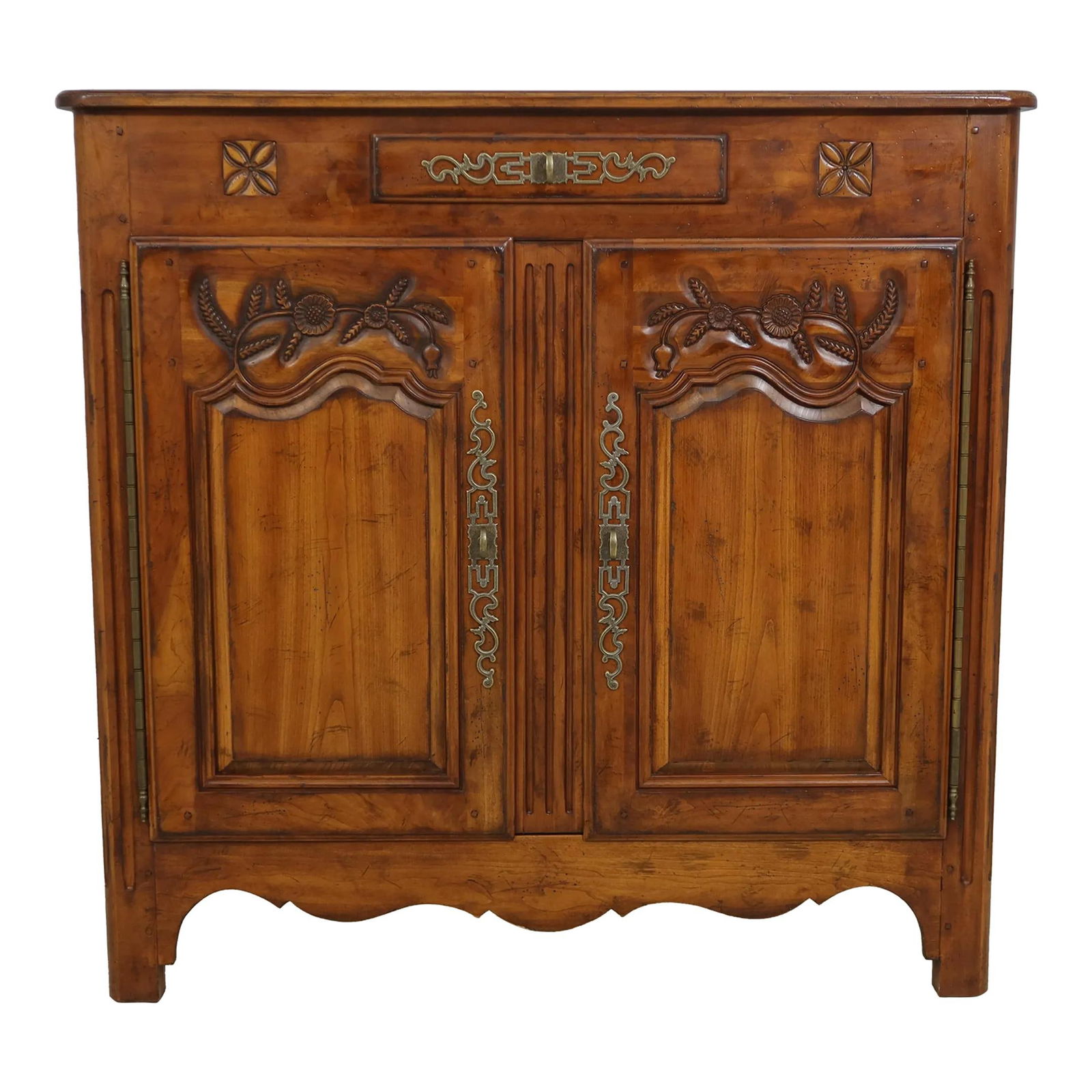 Drexel Heritage Brittany Cherry Wood French Server Bar Cabinet (1 of 10)