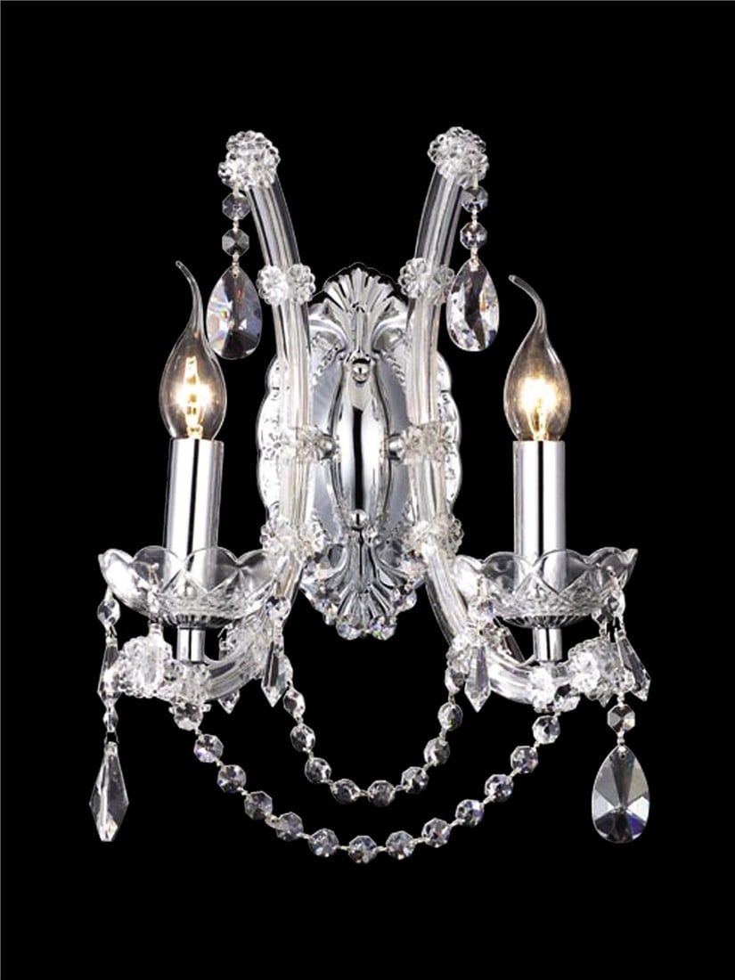 Dale Tiffany McGregor Crystal Wall Sconce Victorian Style Polished Chrome (1 of 1)