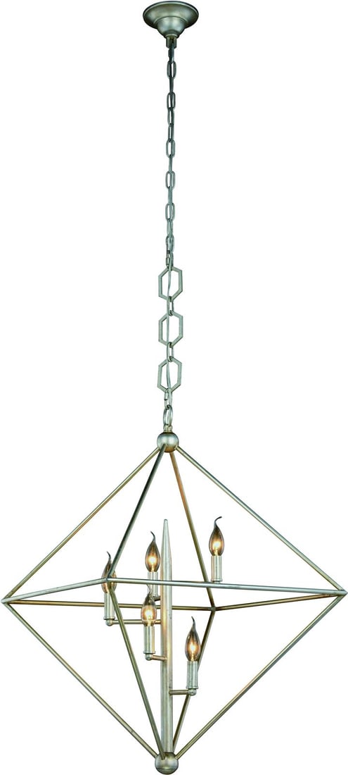 Elegant Lighting Nora Industrial Pendant in Aged Iron (1 of 1)