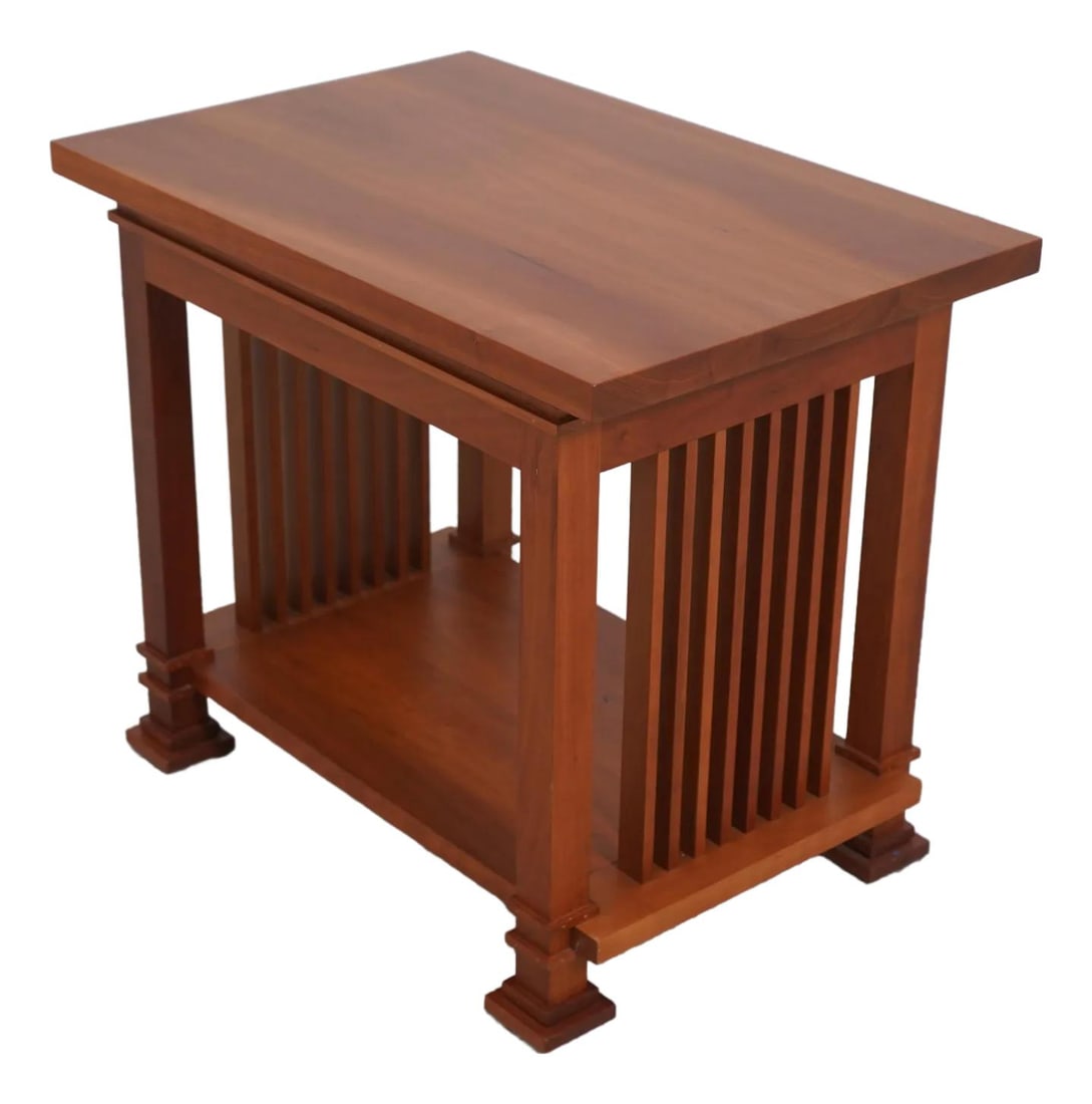 Swartzendruber Cherry Wood Mission Style Side Table 30x20x25 (1 of 10)