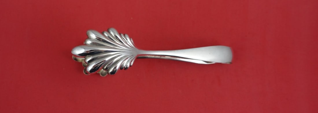 Kirk Sterling Silver Ice Tong Old Maryland Plain 6 Inch (1 of 2)