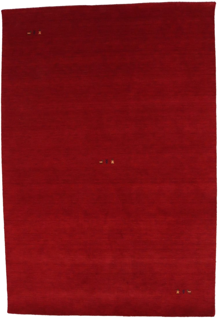 Handmade Gabbeh 6x9 ft Red Tribal Area Rug Modern Decor (1 of 13)
