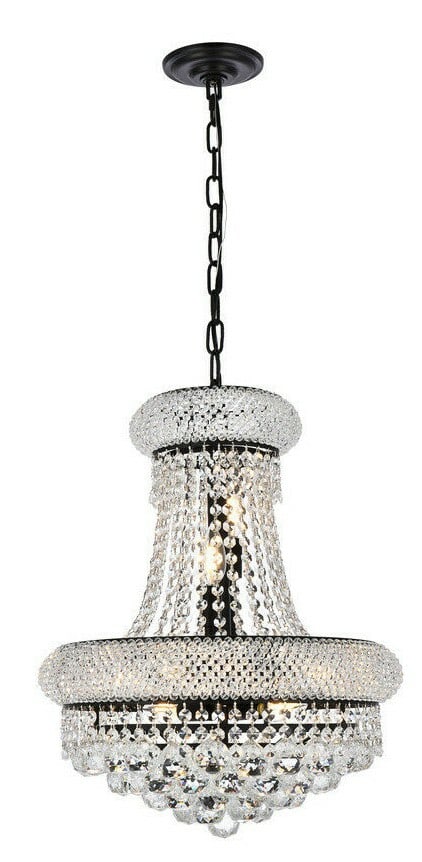 Elegant Lighting Primo 8-Light Black Frame Crystal Chandelier (1 of 8)