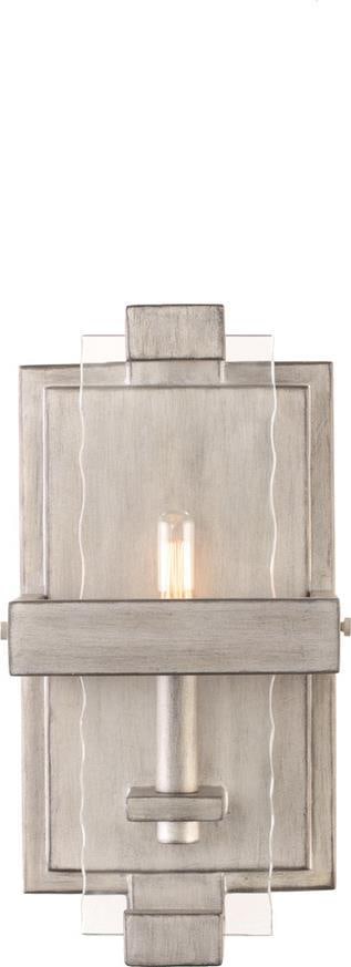 Kalco Astoria Moon Silver Wall Sconce 1-Light Industrial Style (1 of 1)