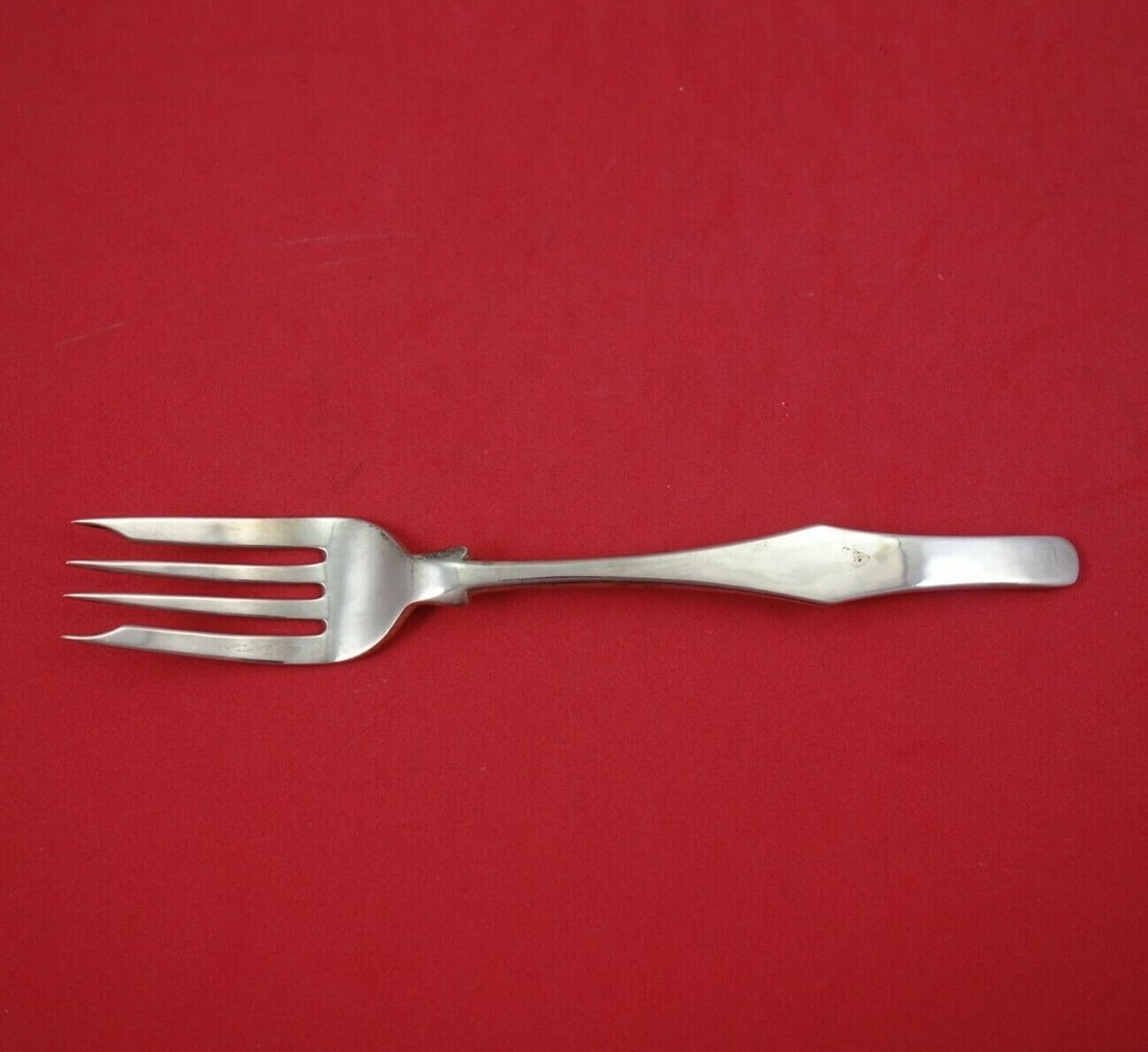 Porter Blanchard Sterling Silver Monogrammed Salad Fork 4-Tine 6.75 Inch (1 of 2)