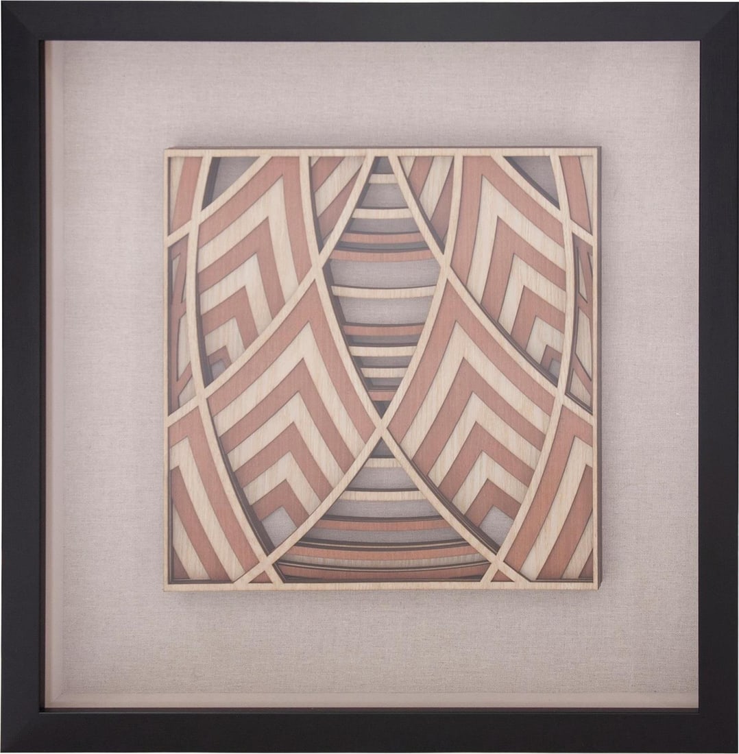 Howard Elliott 19.75 Inch Square Wood Mandala Wall Decor (1 of 5)