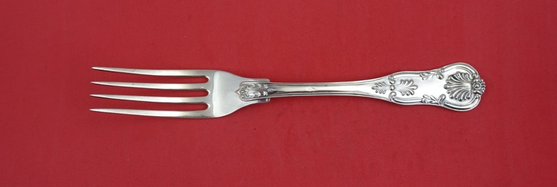 Puiforcat Sterling Silver Dinner Fork Kings Queens Shell 8 1/4" (1 of 2)