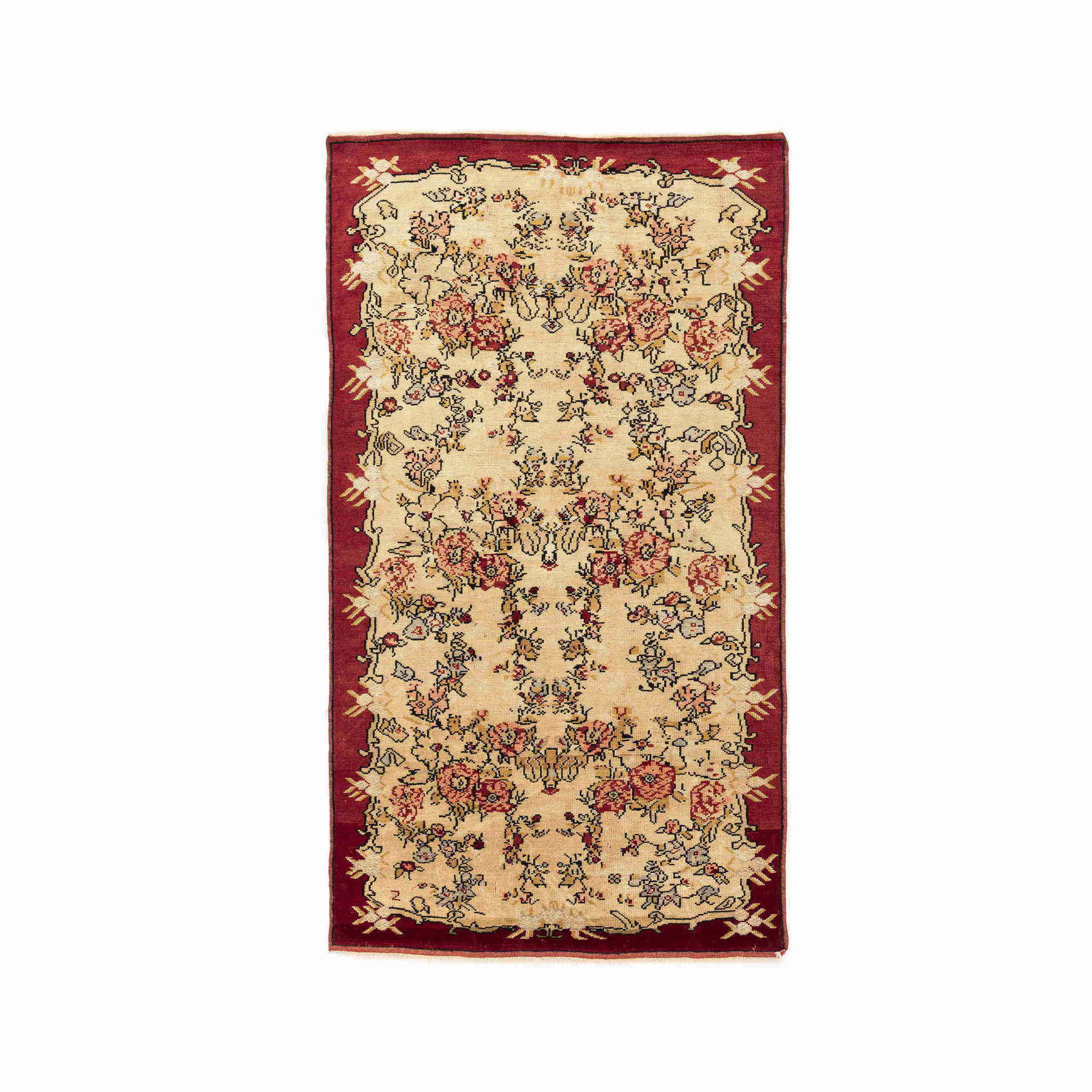 Authentic Handmade Anadol Wool Carpet 53.1x94.1 Floral Design (1 of 8)