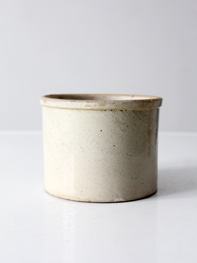 Vintage Late 19th Century American Stoneware Crock 6" Diameter (1 of 11)