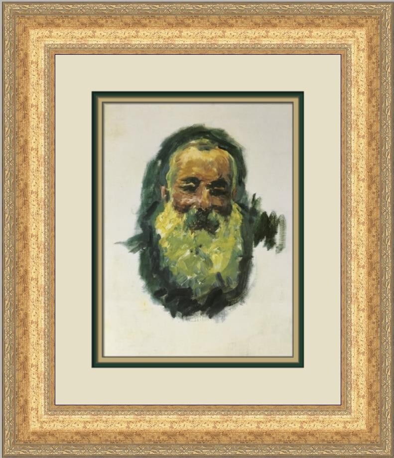 Claude Monet Self-Portrait Custom Framed Print 19x17 Art: Claude Monet Self-Portrait Custom Framed Print 19x17 Art This exquisite custom framed print features a self-portrait by renowned artist Claude Monet, encapsulating the beauty of Impressionism. The pri